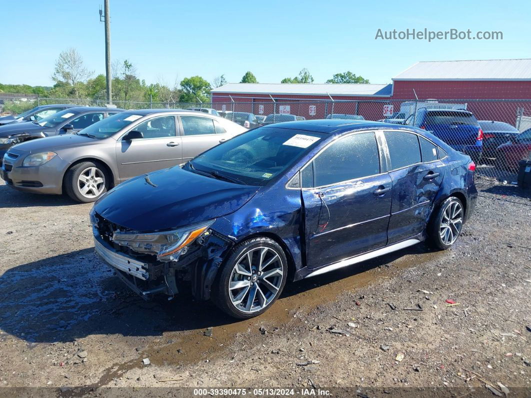 2020 Toyota Corolla Se Dark Blue vin: 5YFP4RCE7LP028712