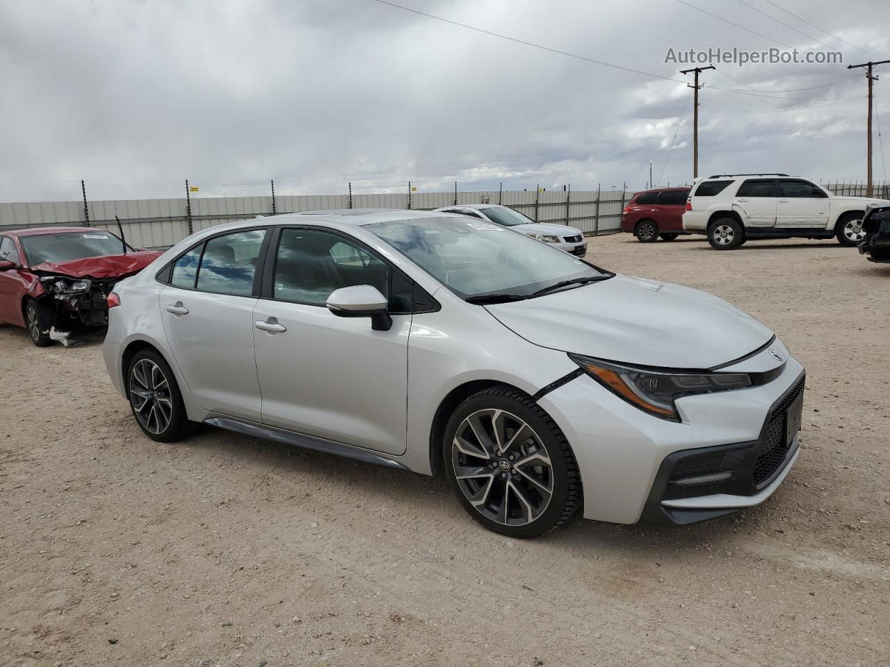 2020 Toyota Corolla Se Silver vin: 5YFP4RCE9LP011863