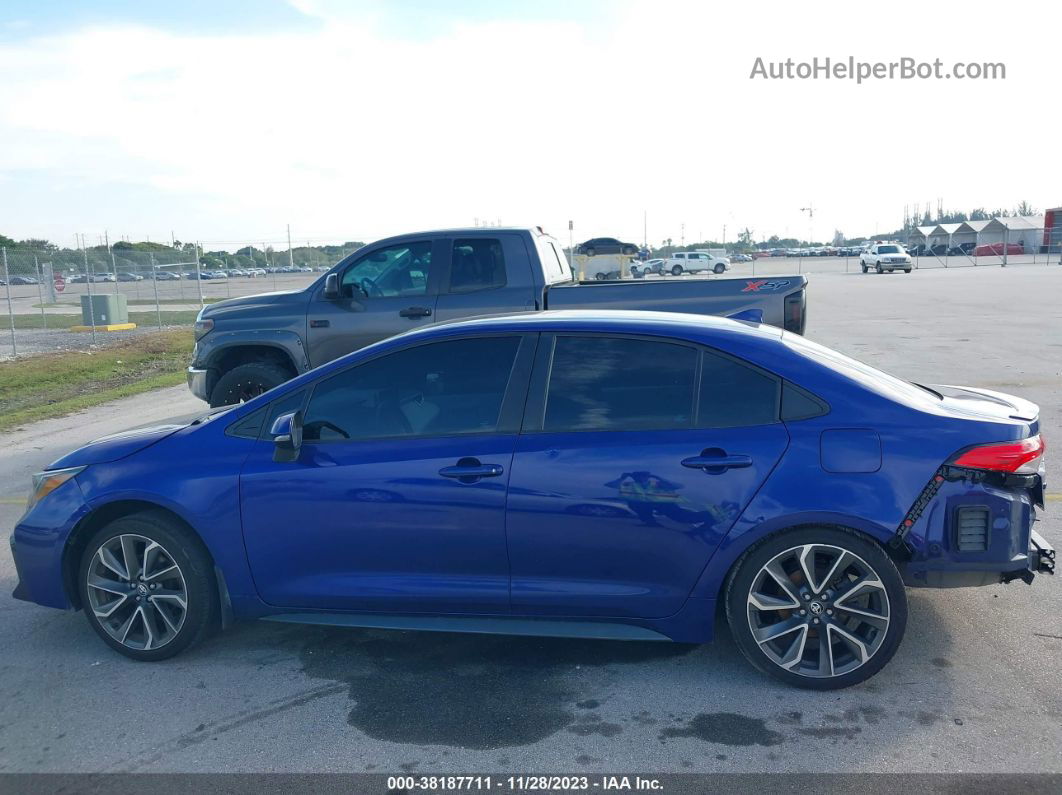 2021 Toyota Corolla Se Синий vin: 5YFS4MCE0MP073361