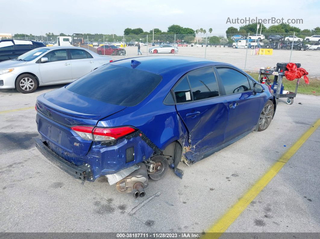 2021 Toyota Corolla Se Синий vin: 5YFS4MCE0MP073361