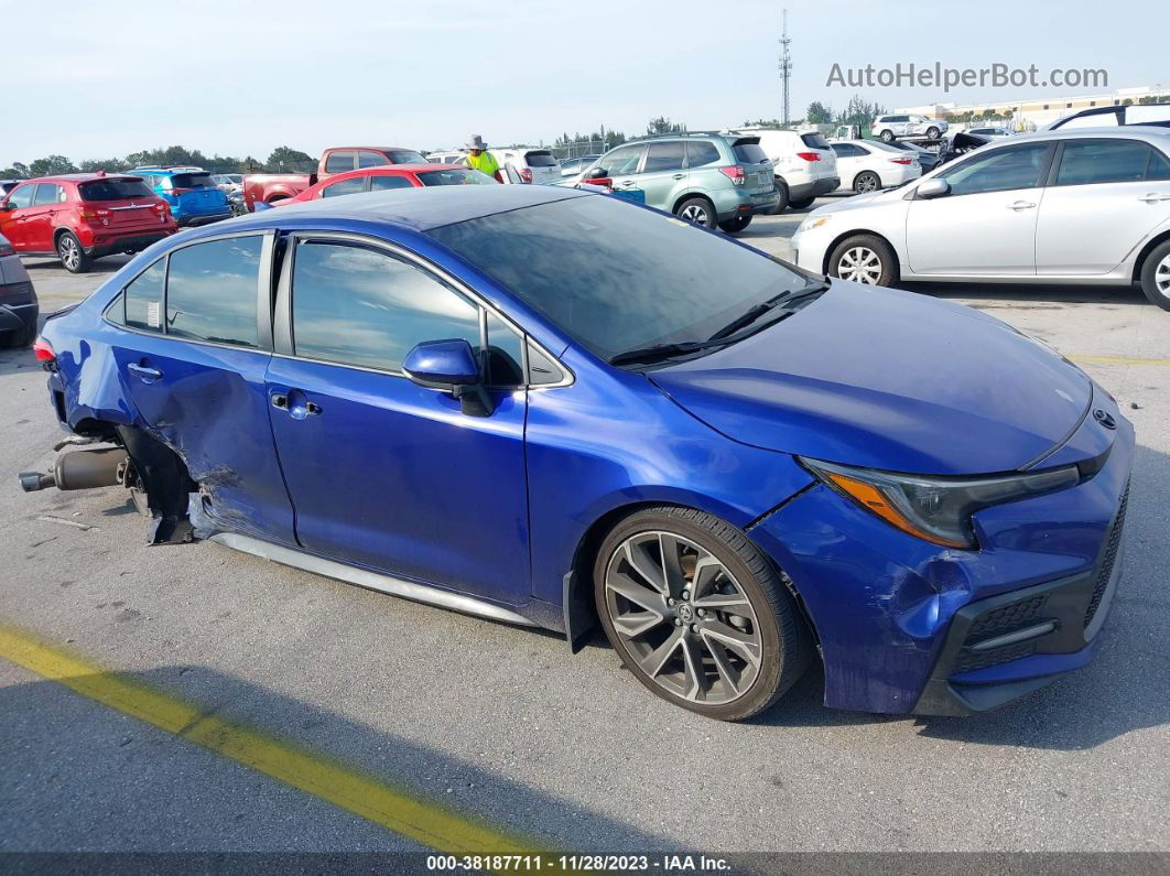 2021 Toyota Corolla Se Синий vin: 5YFS4MCE0MP073361