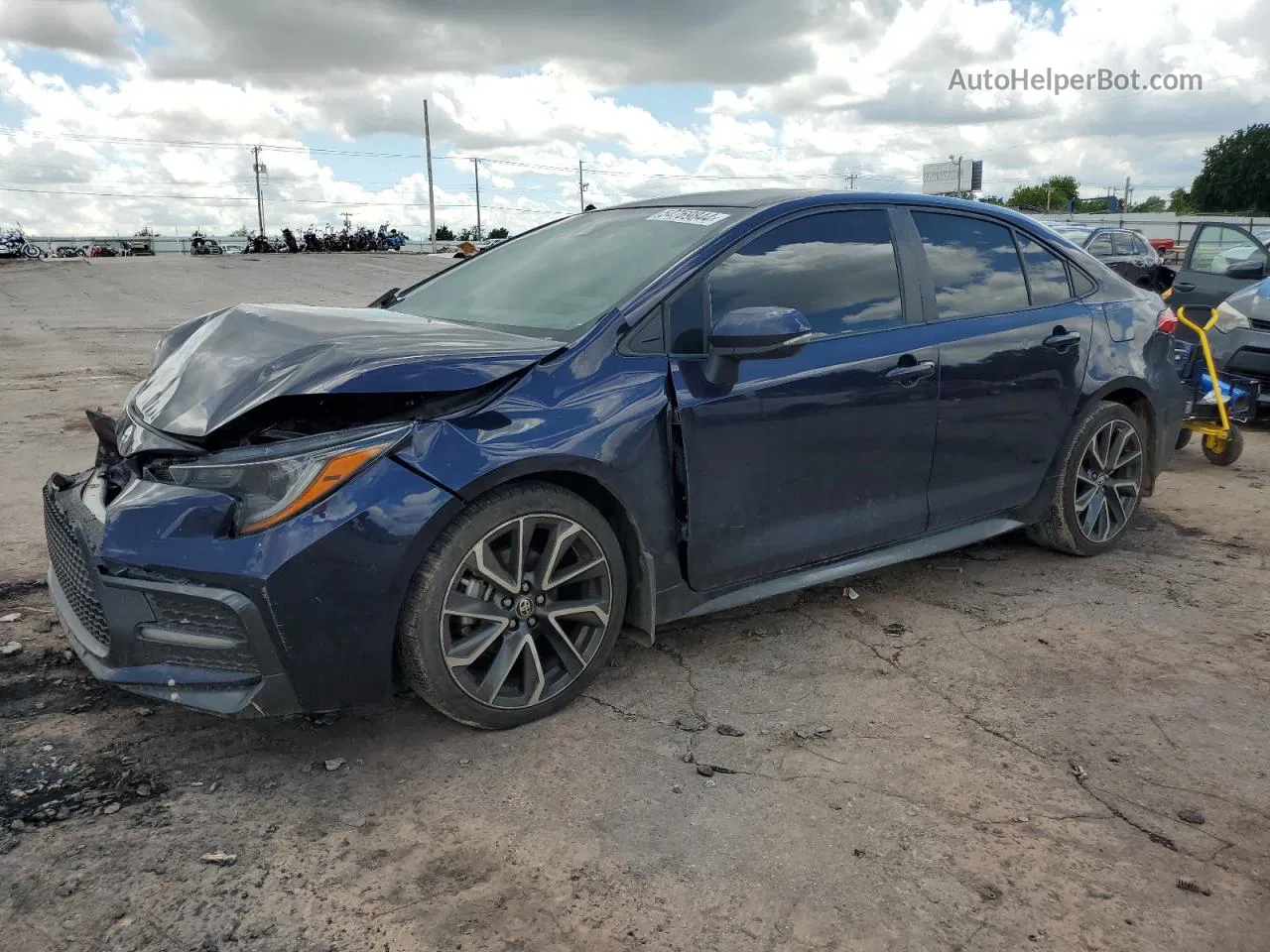 2021 Toyota Corolla Se Blue vin: 5YFS4MCE0MP096106