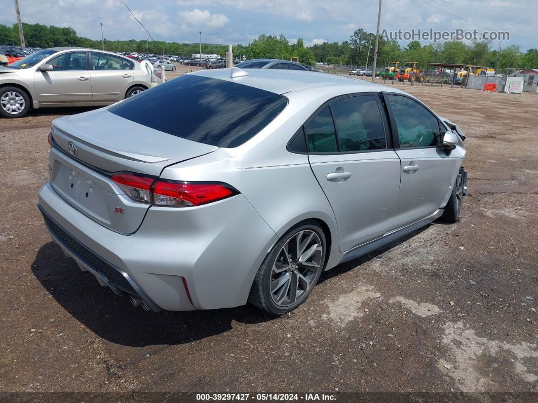 2021 Toyota Corolla Se Silver vin: 5YFS4MCE1MP060196