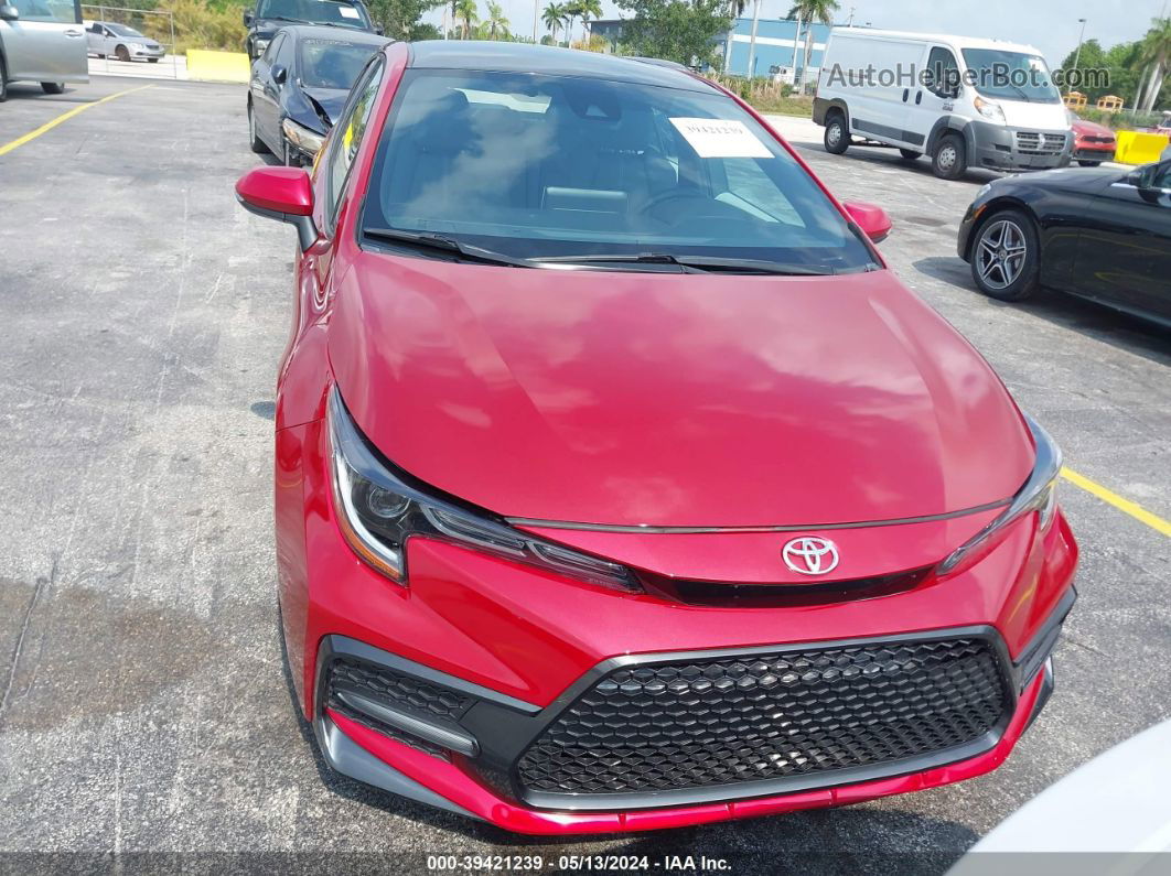 2021 Toyota Corolla Se Red vin: 5YFS4MCE1MP092503