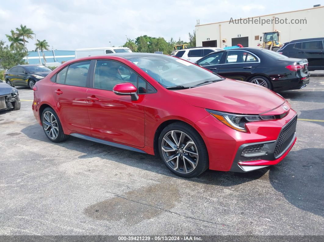 2021 Toyota Corolla Se Red vin: 5YFS4MCE1MP092503