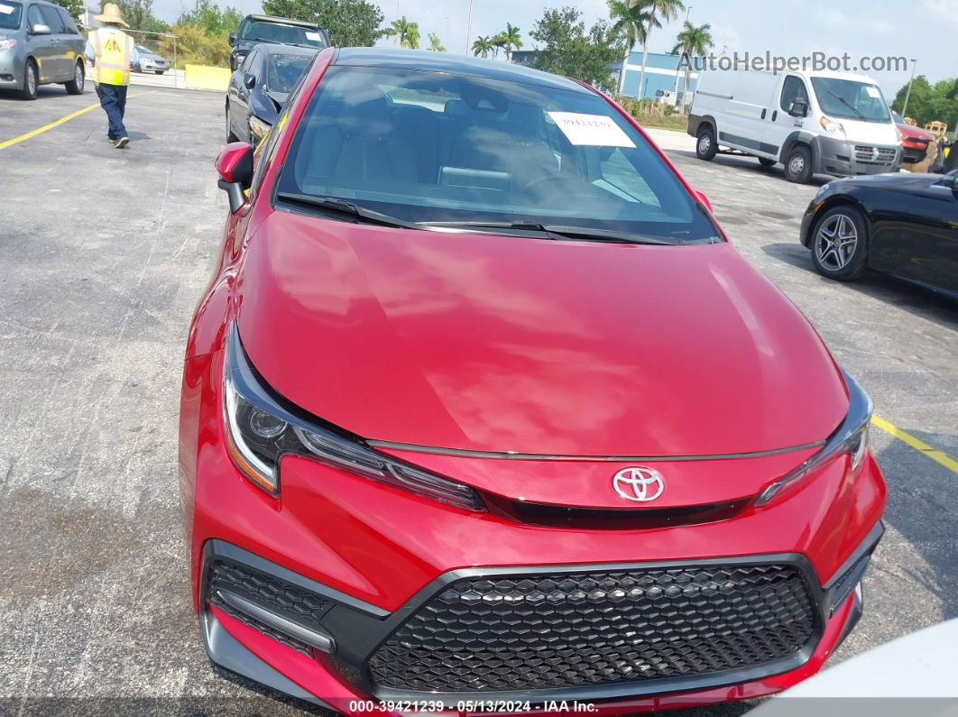 2021 Toyota Corolla Se Red vin: 5YFS4MCE1MP092503