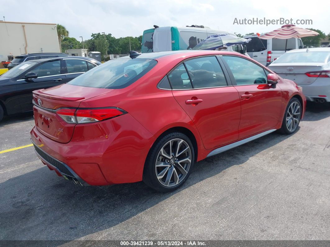 2021 Toyota Corolla Se Red vin: 5YFS4MCE1MP092503