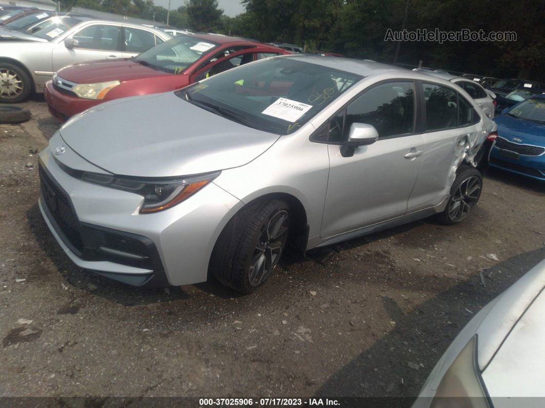 2021 Toyota Corolla Se Silver vin: 5YFS4MCE1MP095191