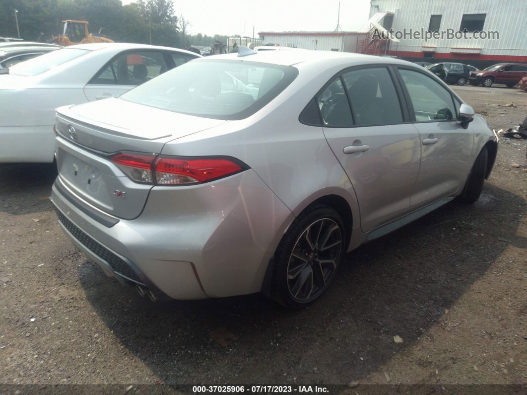 2021 Toyota Corolla Se Silver vin: 5YFS4MCE1MP095191