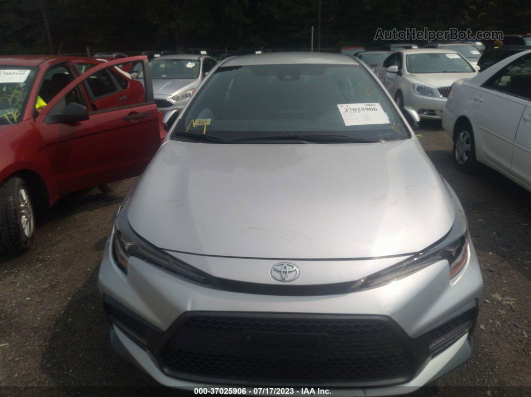 2021 Toyota Corolla Se Silver vin: 5YFS4MCE1MP095191