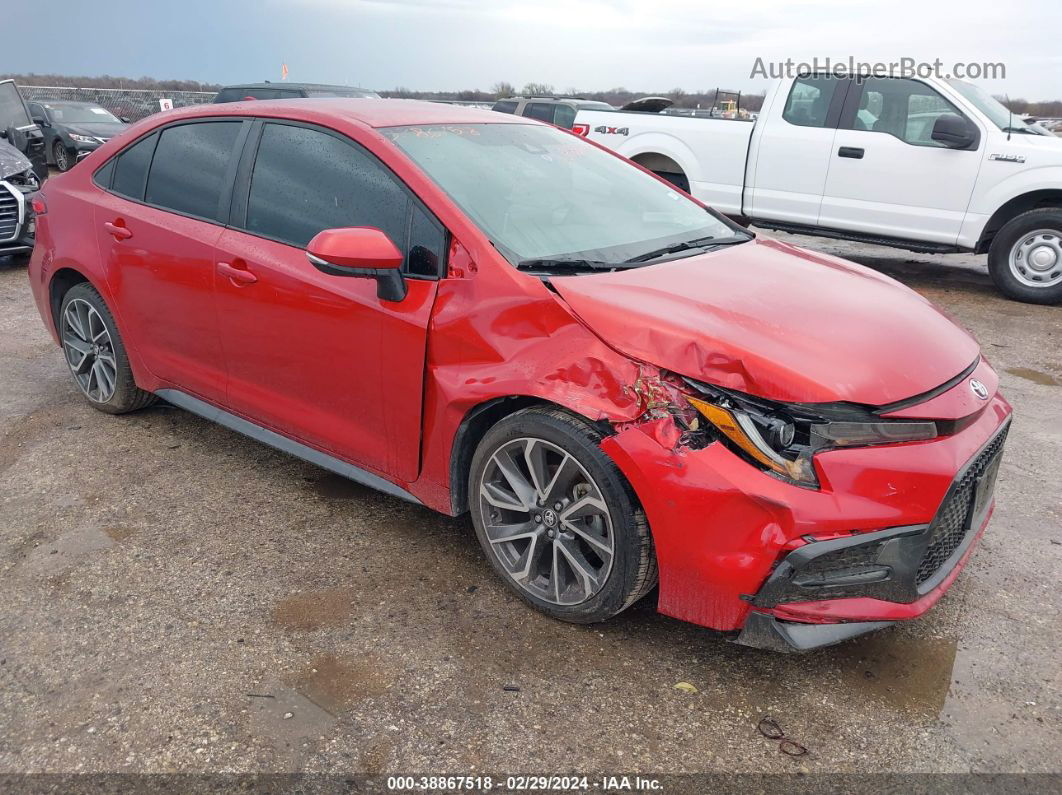 2021 Toyota Corolla Se Red vin: 5YFS4MCE2MP077511