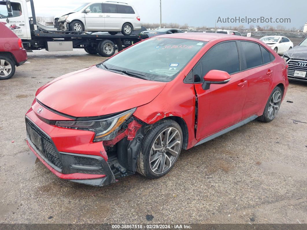 2021 Toyota Corolla Se Red vin: 5YFS4MCE2MP077511