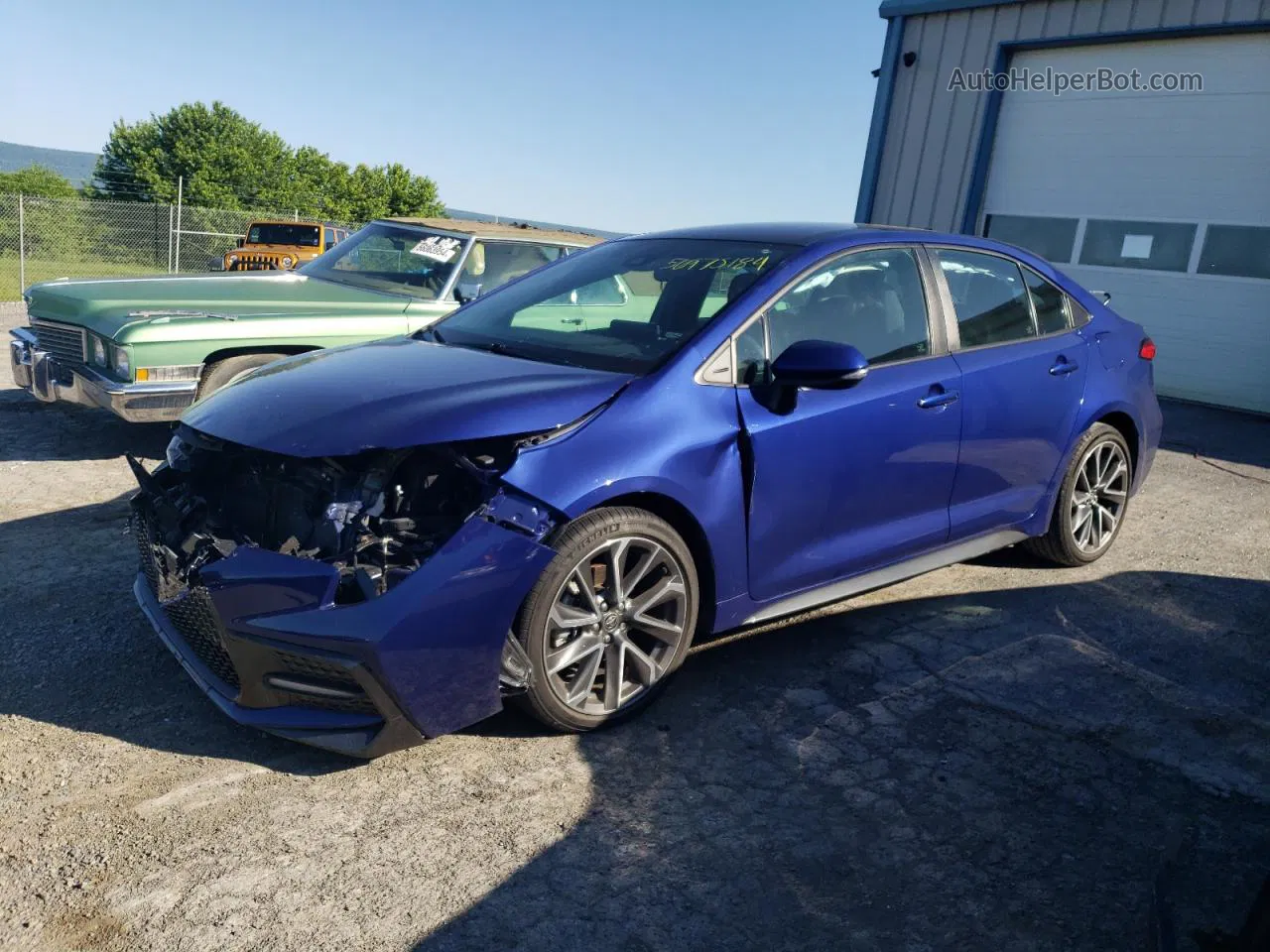 2021 Toyota Corolla Se Blue vin: 5YFS4MCE3MP075007