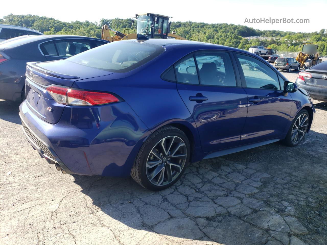 2021 Toyota Corolla Se Blue vin: 5YFS4MCE3MP075007