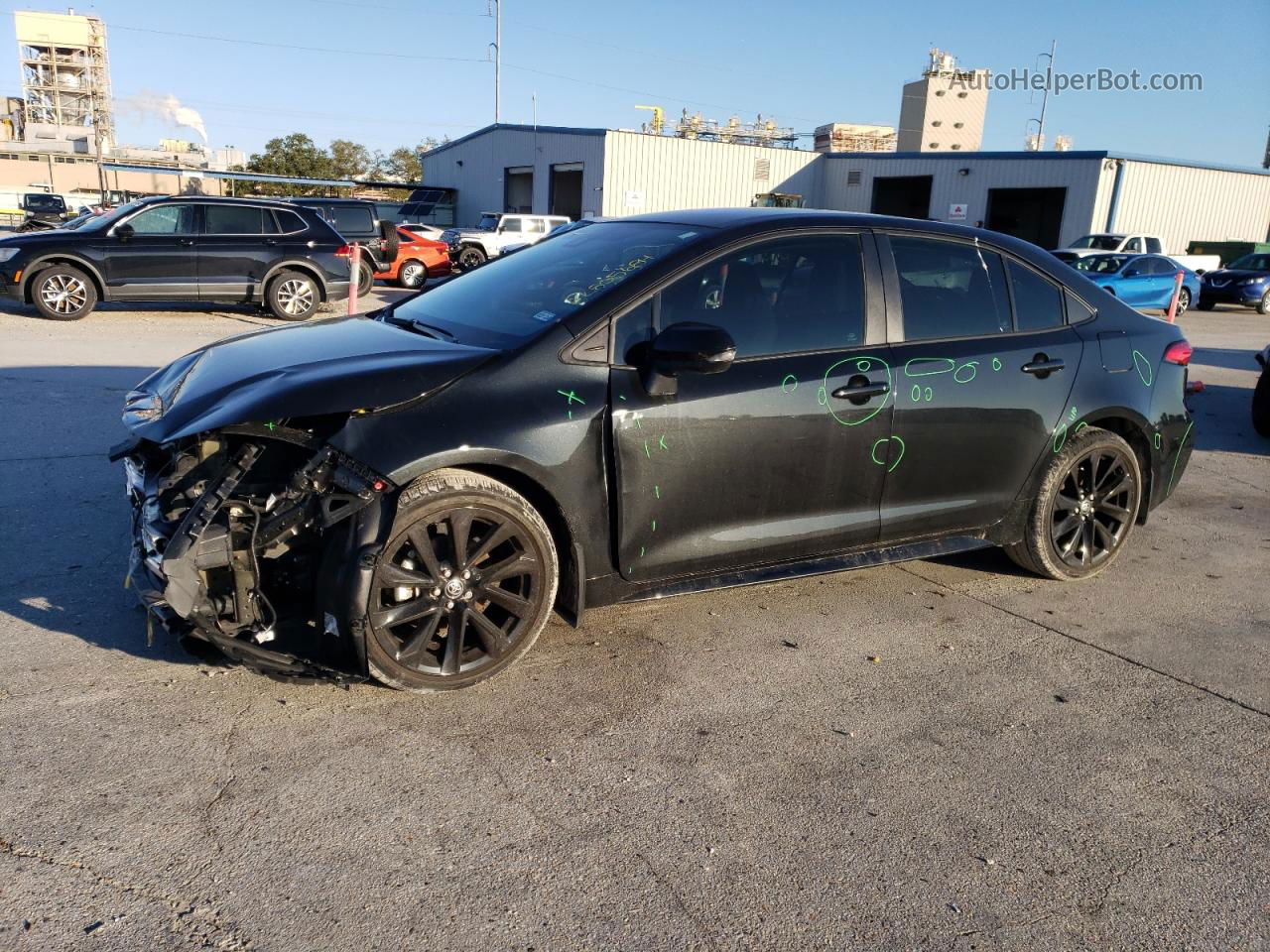 2021 Toyota Corolla Se Black vin: 5YFS4MCE3MP082779