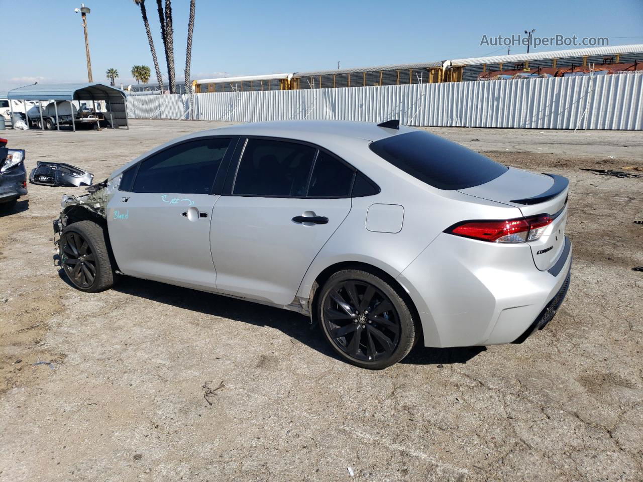 2021 Toyota Corolla Se Silver vin: 5YFS4MCE3MP083401