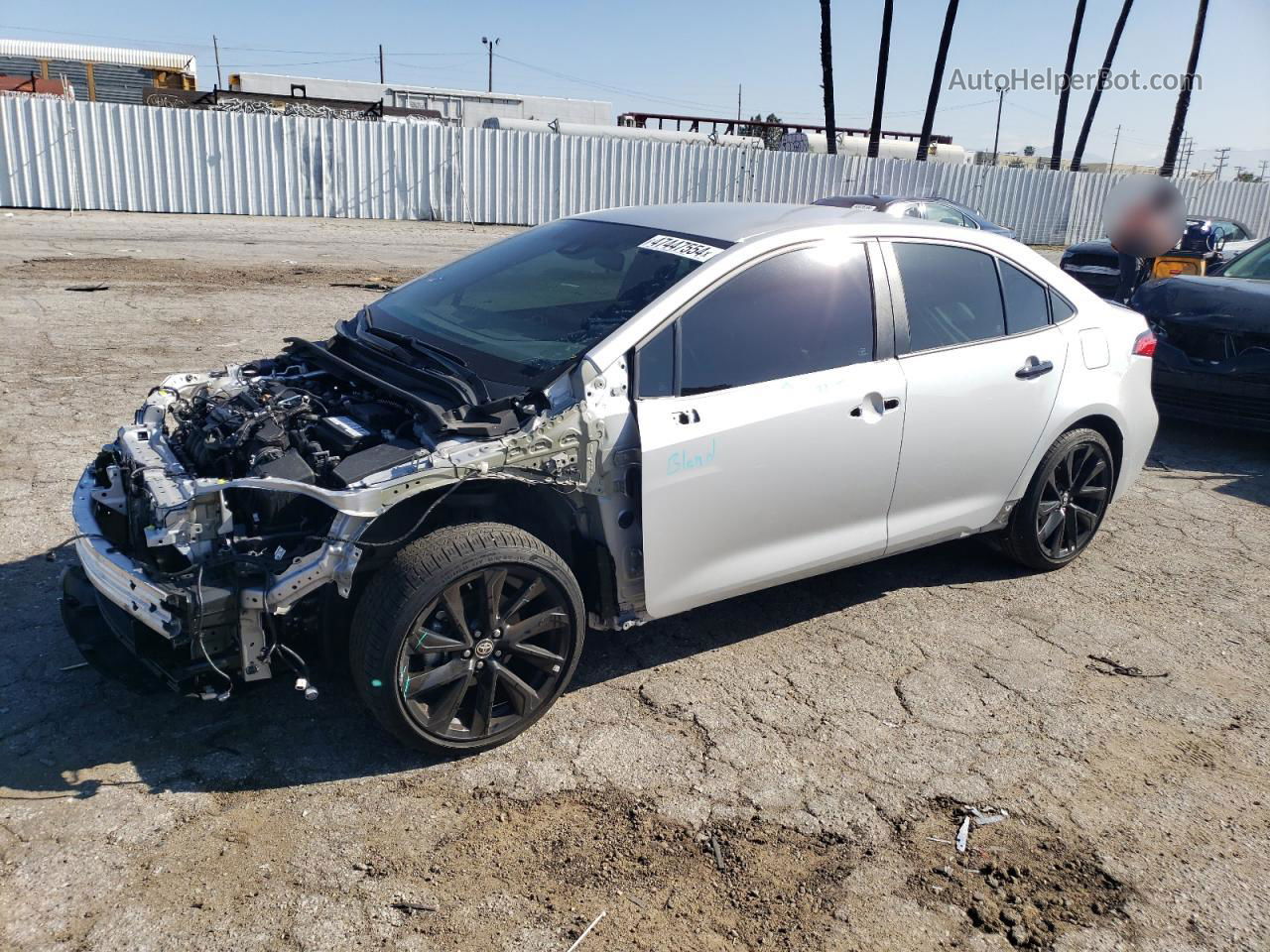 2021 Toyota Corolla Se Silver vin: 5YFS4MCE3MP083401