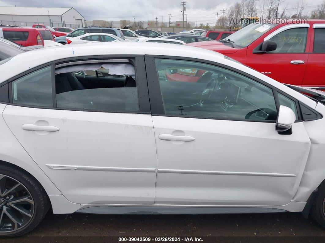 2021 Toyota Corolla Se White vin: 5YFS4MCE4MP065652