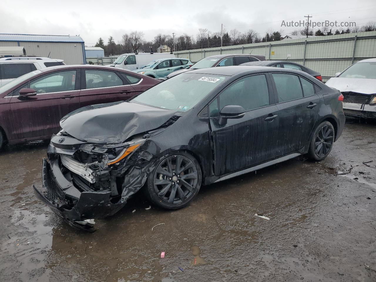 2021 Toyota Corolla Se Black vin: 5YFS4MCE4MP069345