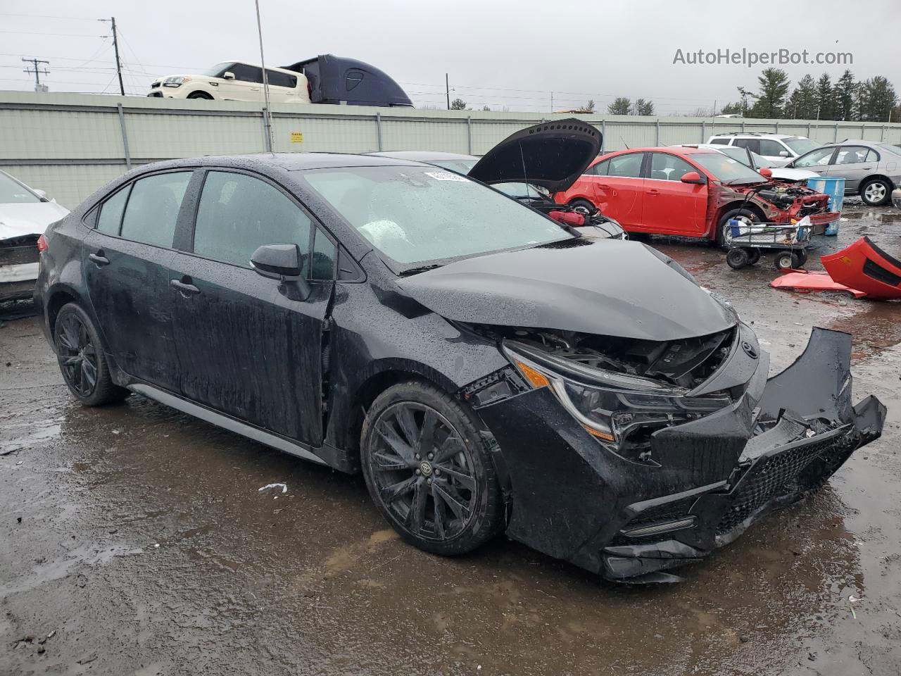 2021 Toyota Corolla Se Black vin: 5YFS4MCE4MP069345