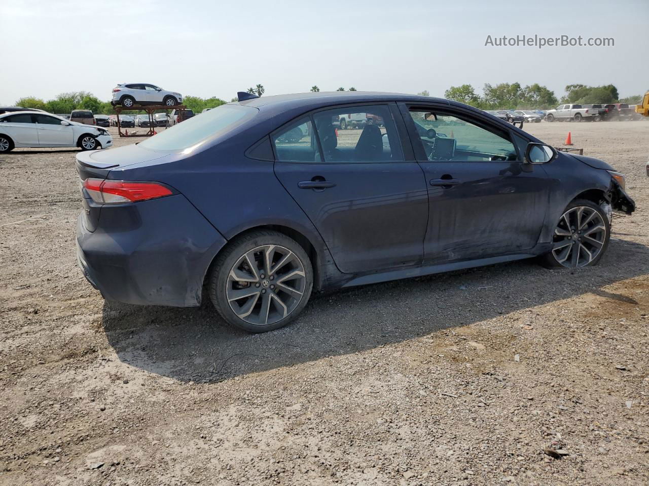 2021 Toyota Corolla Se Синий vin: 5YFS4MCE4MP070415