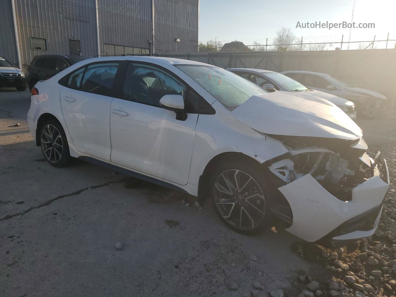 2021 Toyota Corolla Se White vin: 5YFS4MCE6MP087443