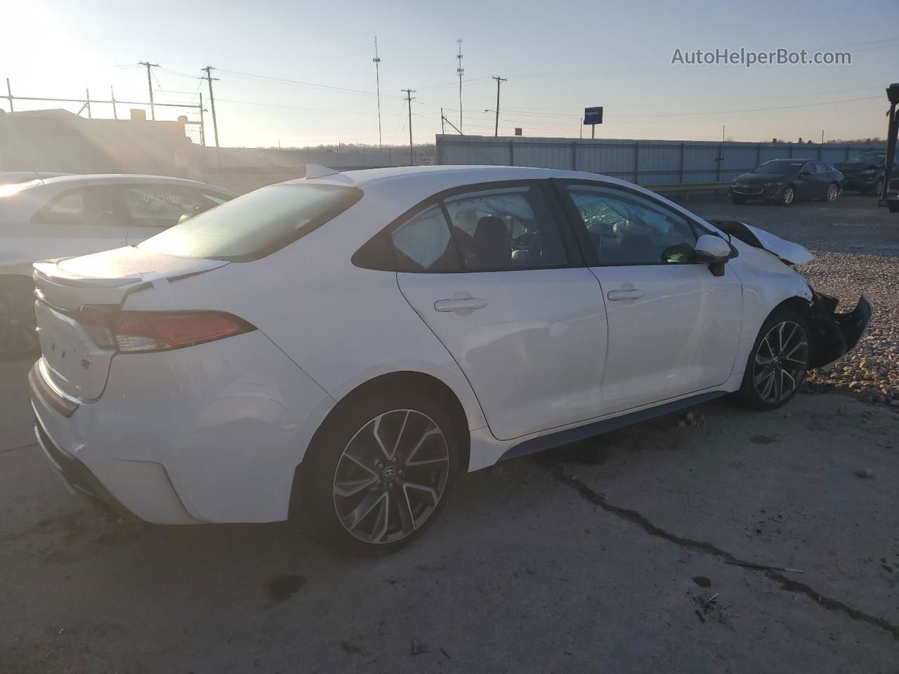 2021 Toyota Corolla Se White vin: 5YFS4MCE6MP087443