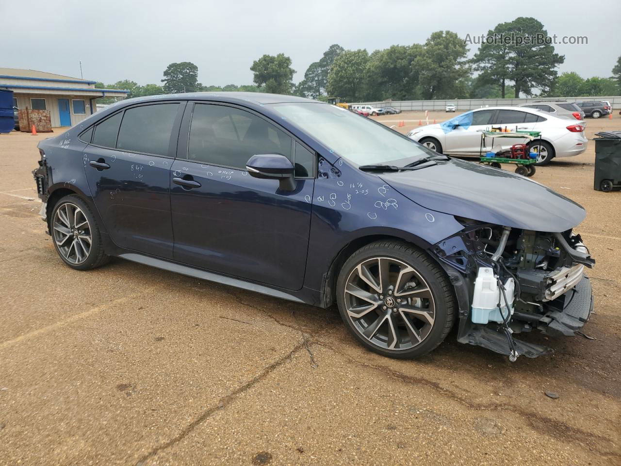 2021 Toyota Corolla Se Blue vin: 5YFS4MCE7MP089508