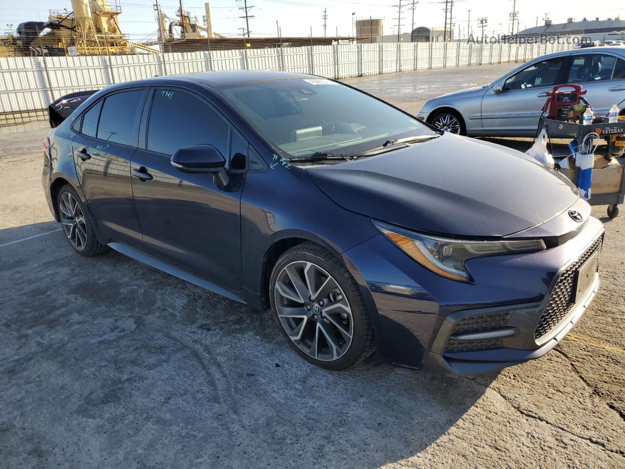 2021 Toyota Corolla Se Blue vin: 5YFS4MCE8MP059059