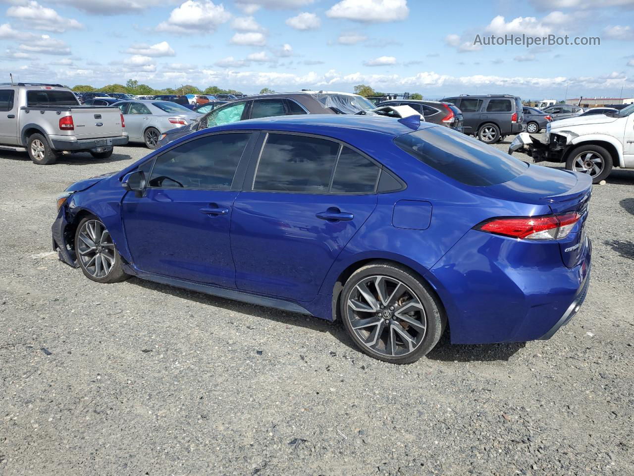 2021 Toyota Corolla Se Blue vin: 5YFS4MCE8MP059790