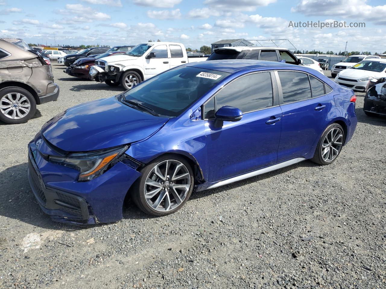 2021 Toyota Corolla Se Blue vin: 5YFS4MCE8MP059790