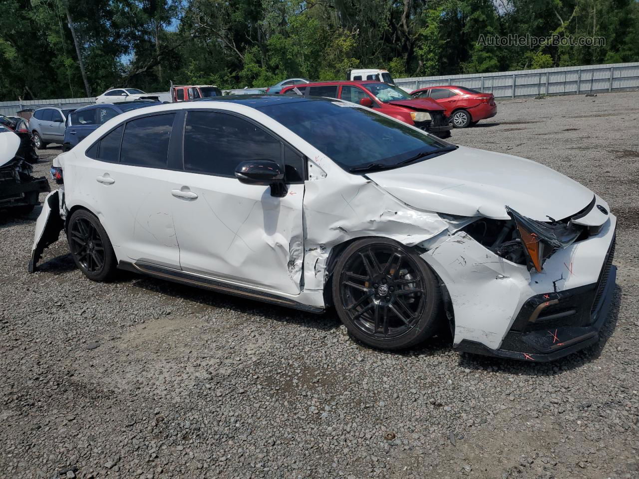 2021 Toyota Corolla Se White vin: 5YFS4MCE8MP067601