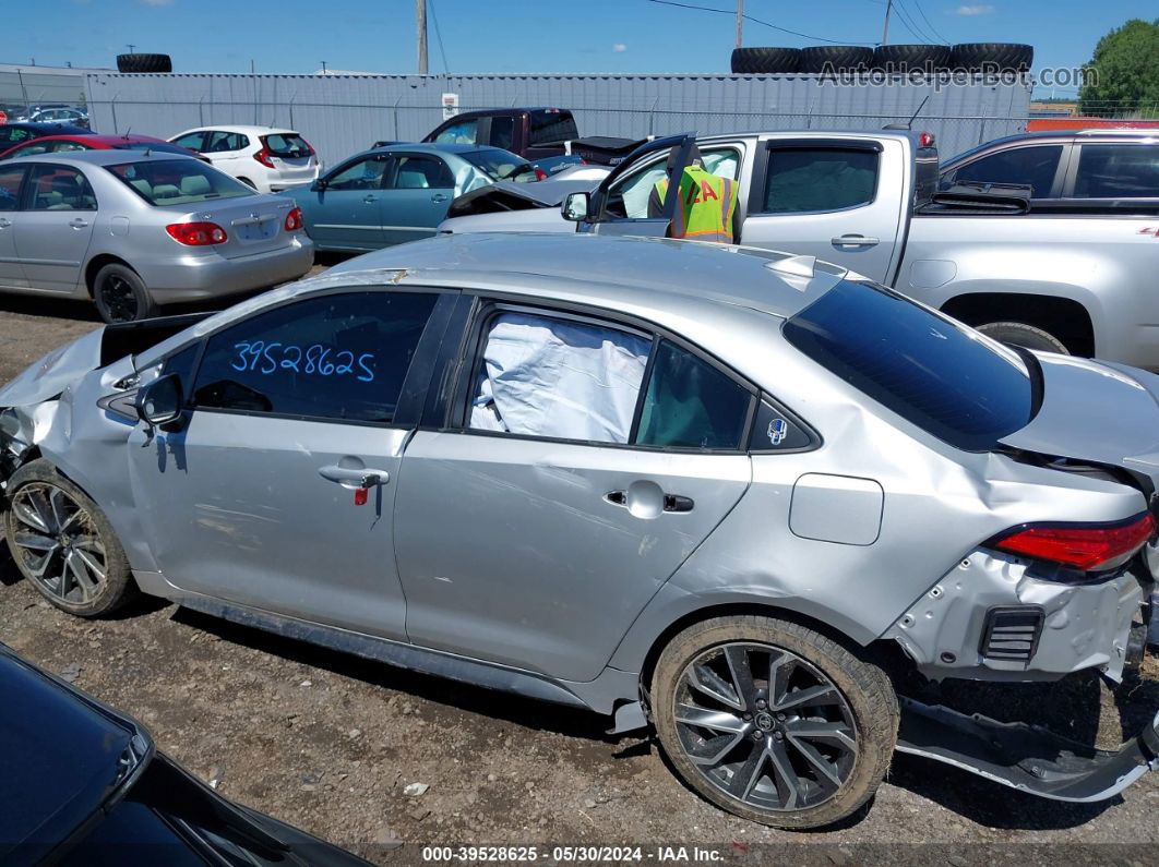 2021 Toyota Corolla Se Silver vin: 5YFS4MCE8MP077898