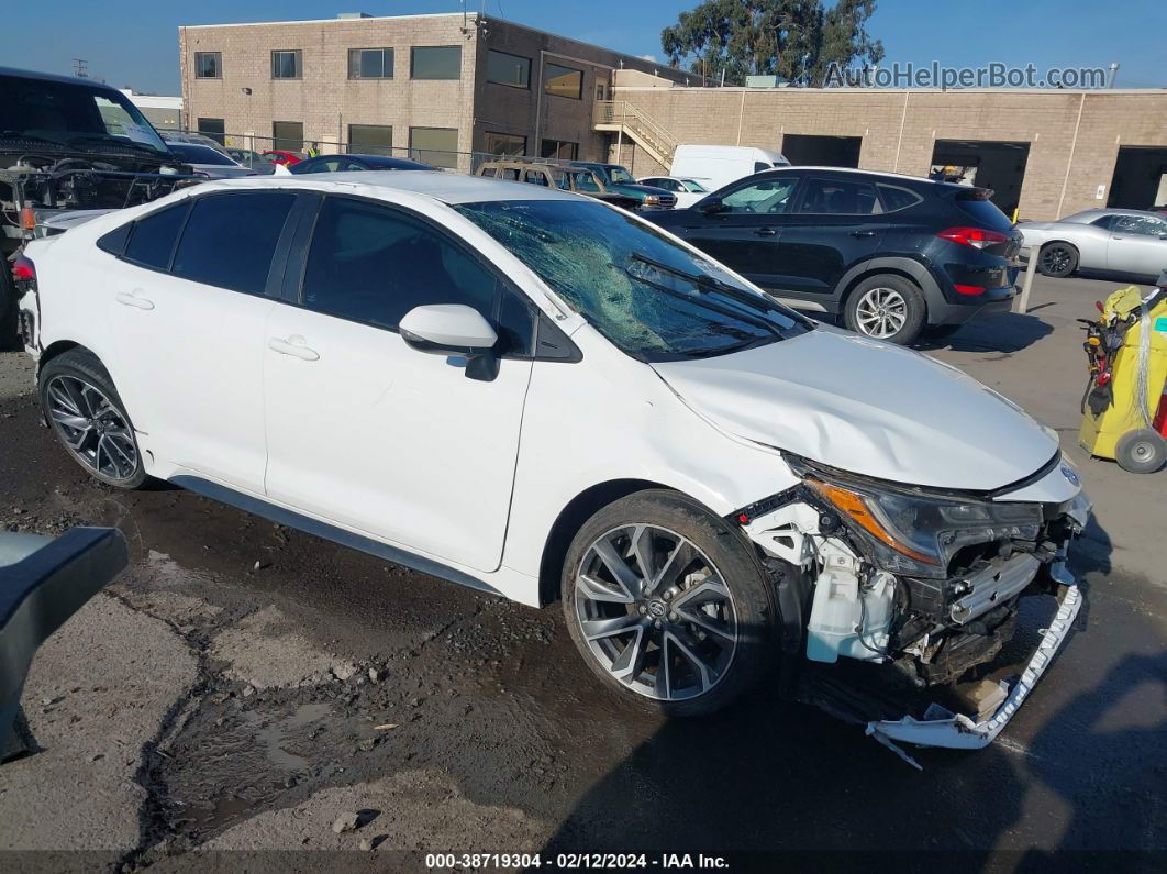 2021 Toyota Corolla Se White vin: 5YFS4MCE9MP074265