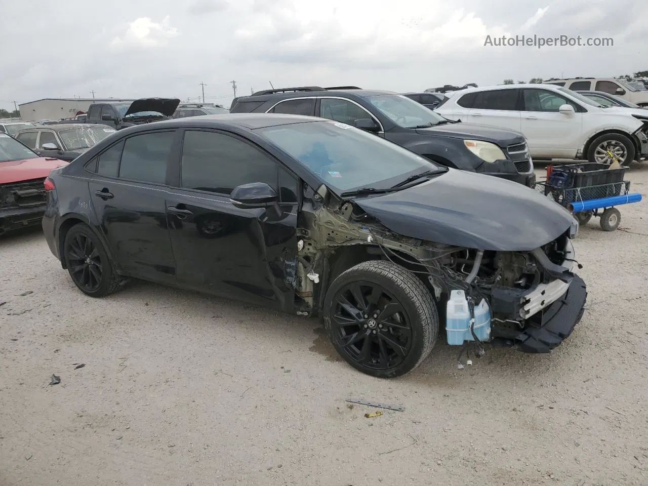 2021 Toyota Corolla Se Black vin: 5YFS4MCE9MP085590