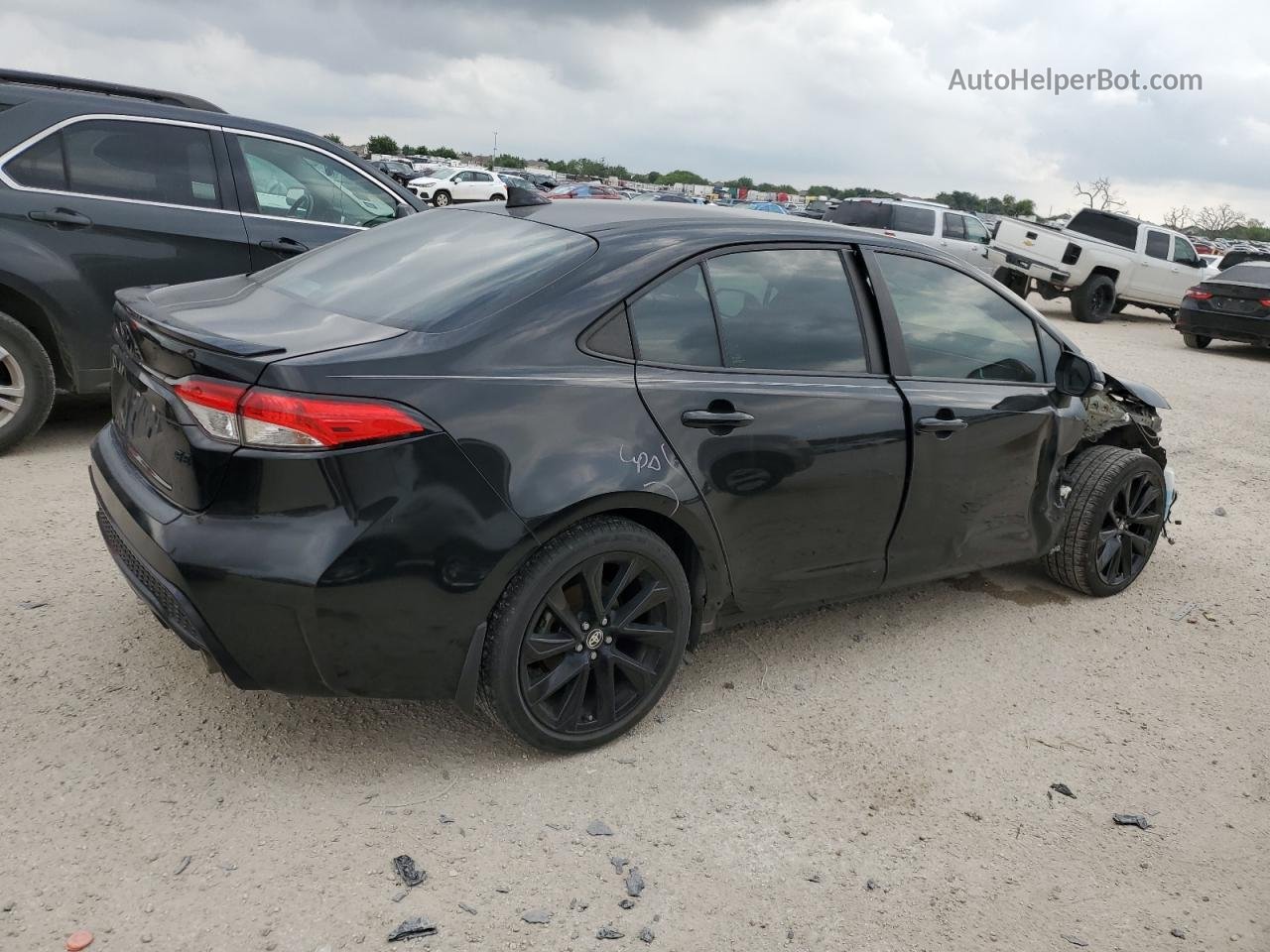 2021 Toyota Corolla Se Black vin: 5YFS4MCE9MP085590