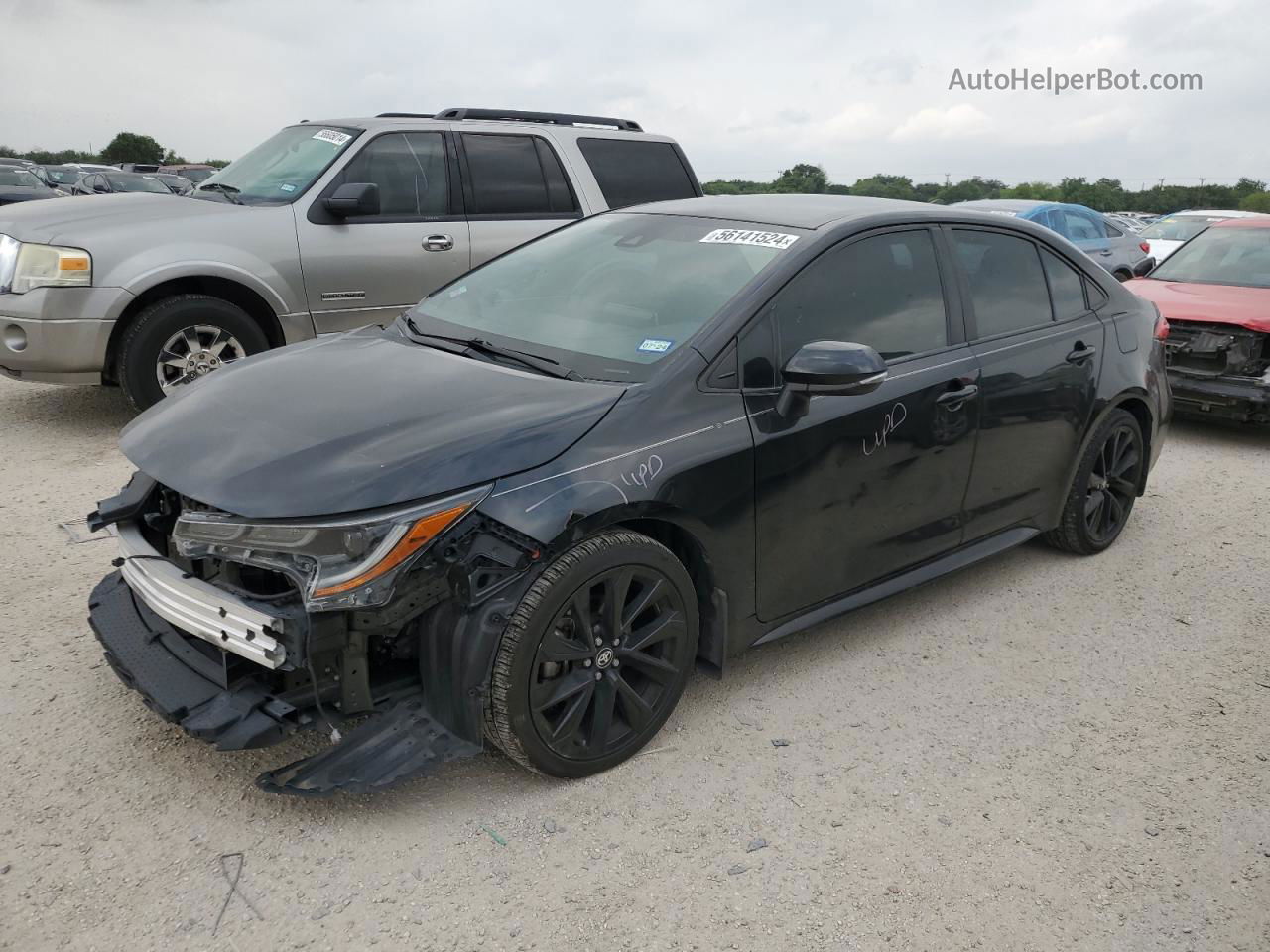 2021 Toyota Corolla Se Black vin: 5YFS4MCE9MP085590