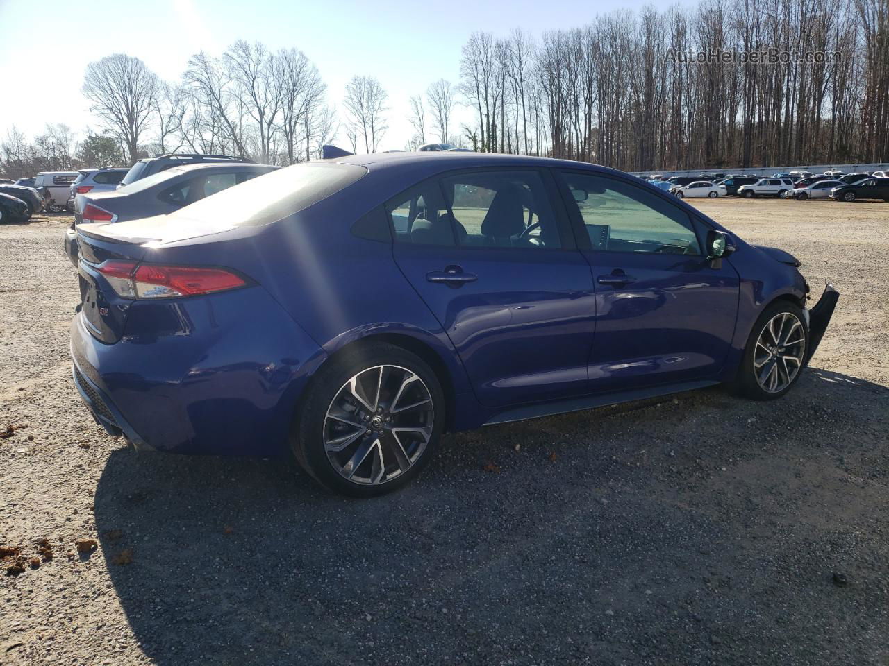 2021 Toyota Corolla Se Blue vin: 5YFS4MCE9MP092586