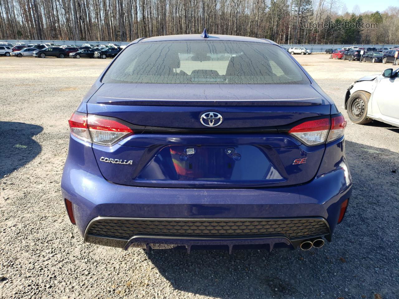 2021 Toyota Corolla Se Blue vin: 5YFS4MCE9MP092586