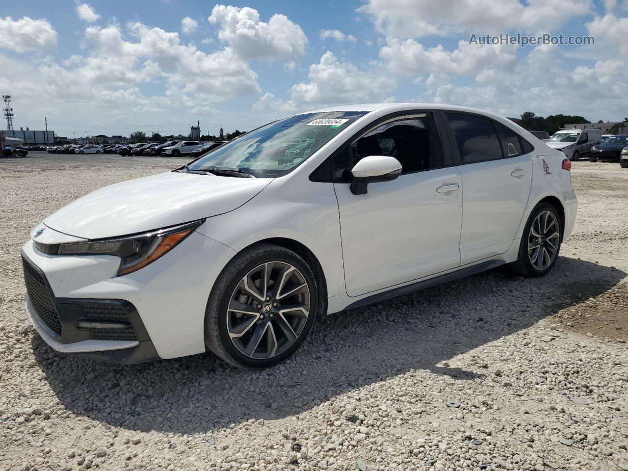 2021 Toyota Corolla Se Белый vin: 5YFS4MCEXMP090393