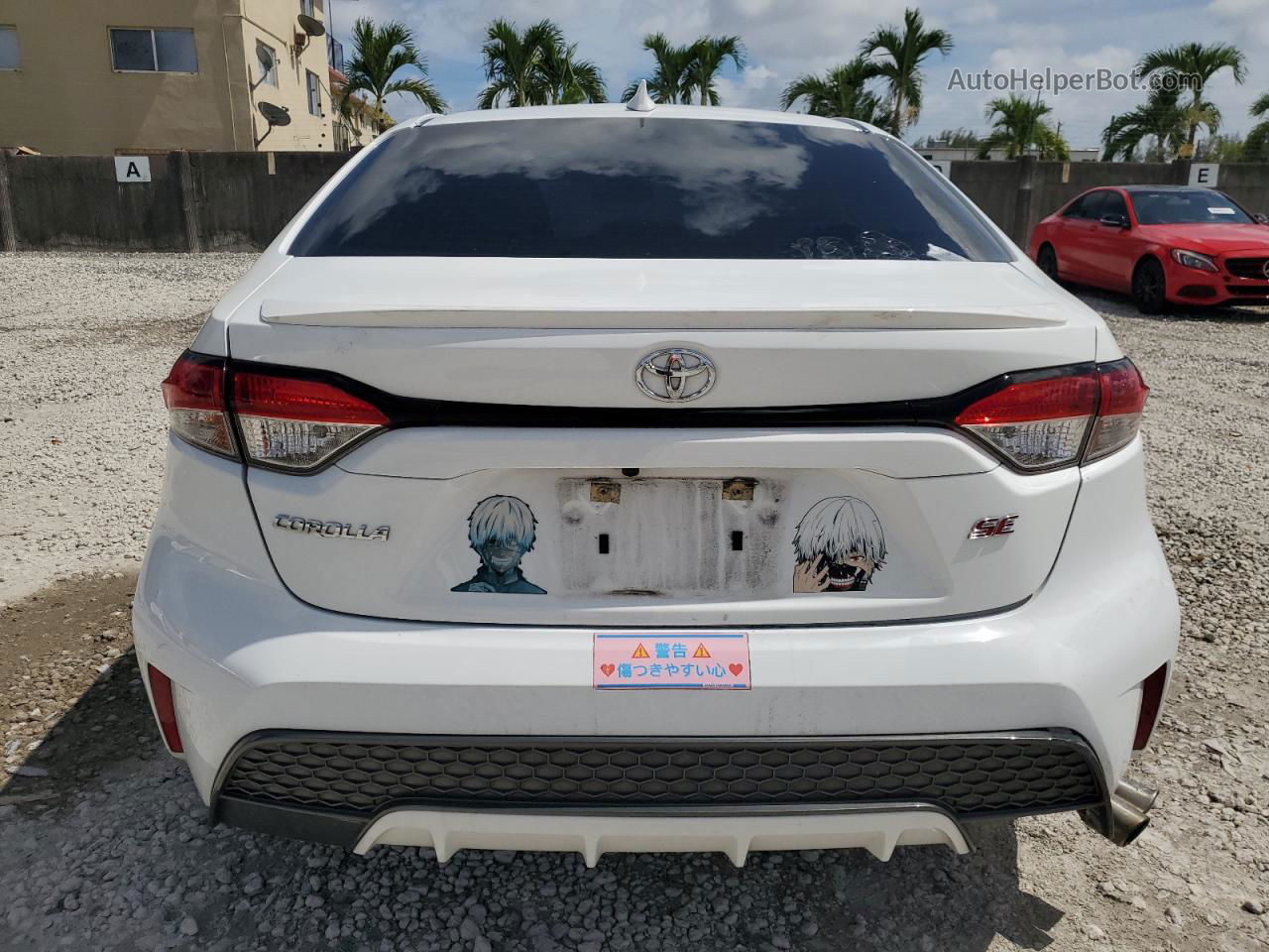 2021 Toyota Corolla Se White vin: 5YFS4MCEXMP090393