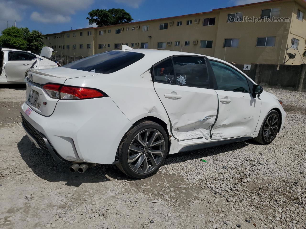 2021 Toyota Corolla Se White vin: 5YFS4MCEXMP090393