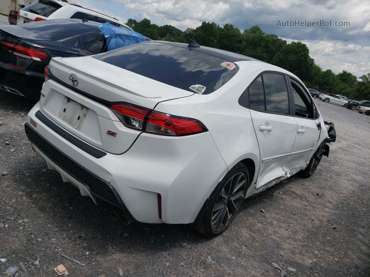 2021 Toyota Corolla Se White vin: 5YFS4MCEXMP091687