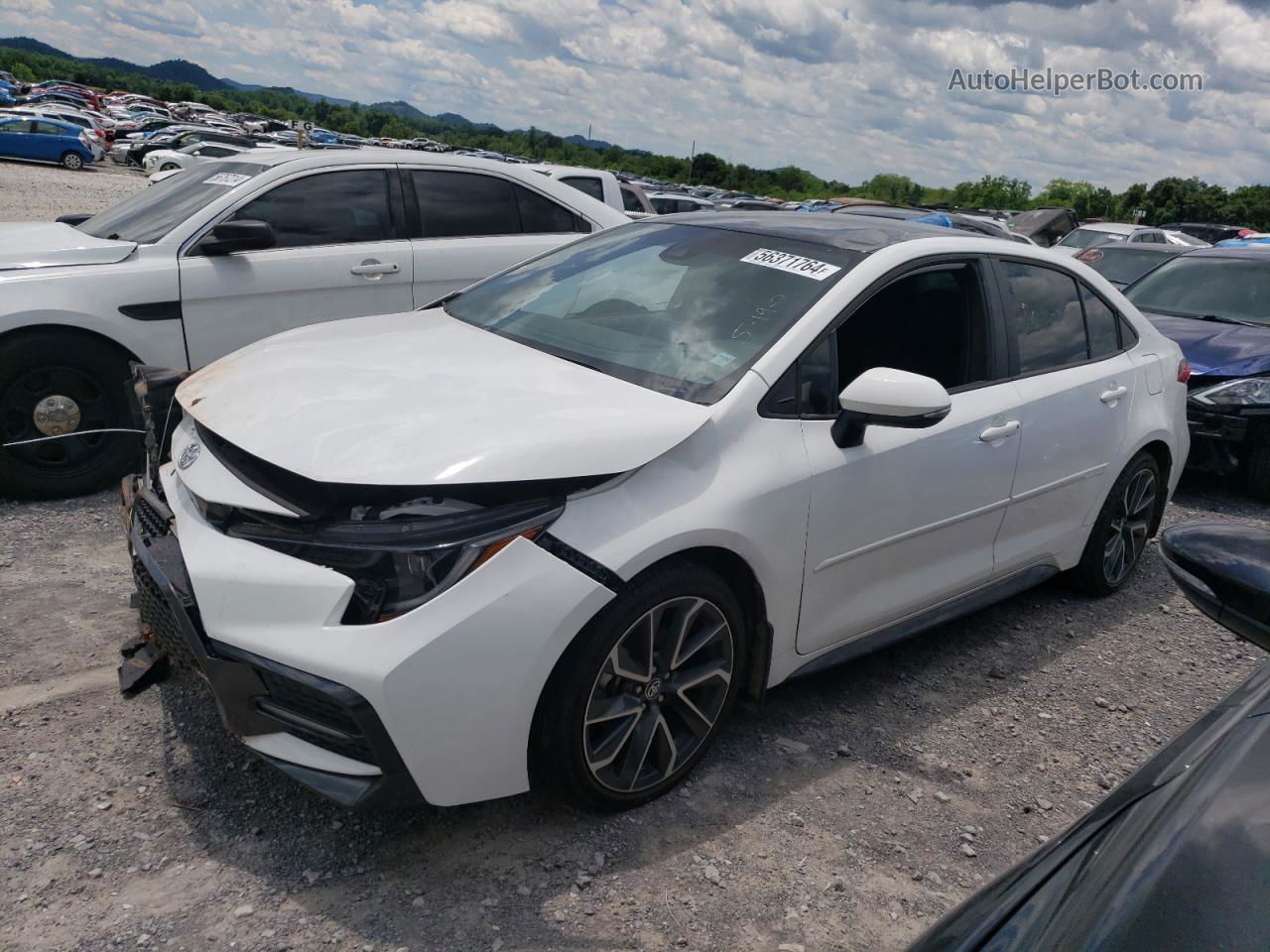 2021 Toyota Corolla Se White vin: 5YFS4MCEXMP091687