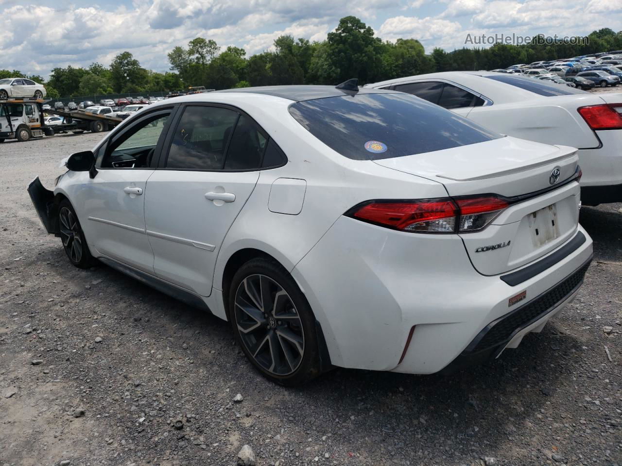 2021 Toyota Corolla Se White vin: 5YFS4MCEXMP091687