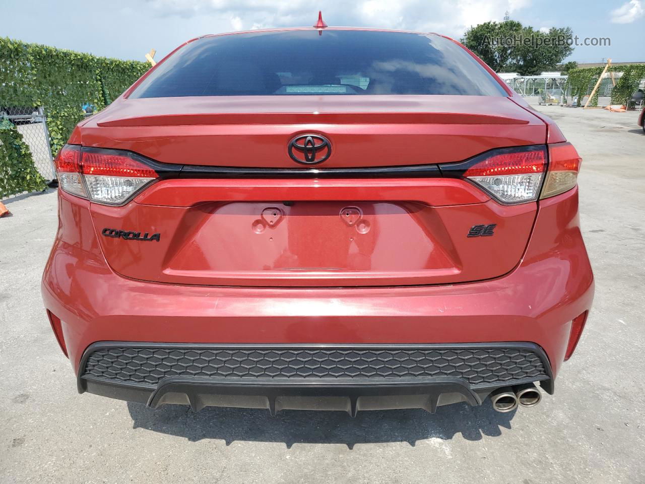 2020 Toyota Corolla Se Red vin: 5YFS4RCE0LP018632