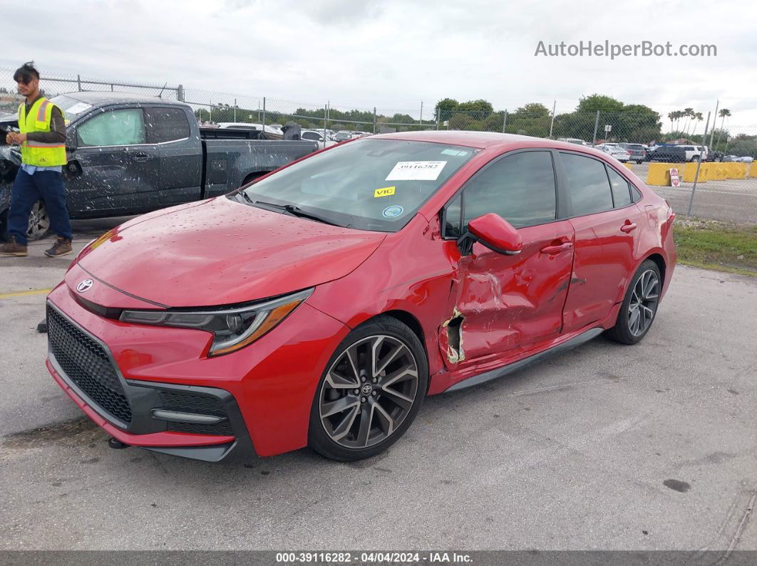 2020 Toyota Corolla Se Red vin: 5YFS4RCE0LP054725