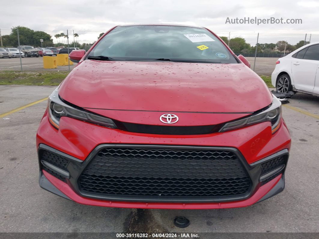 2020 Toyota Corolla Se Red vin: 5YFS4RCE0LP054725