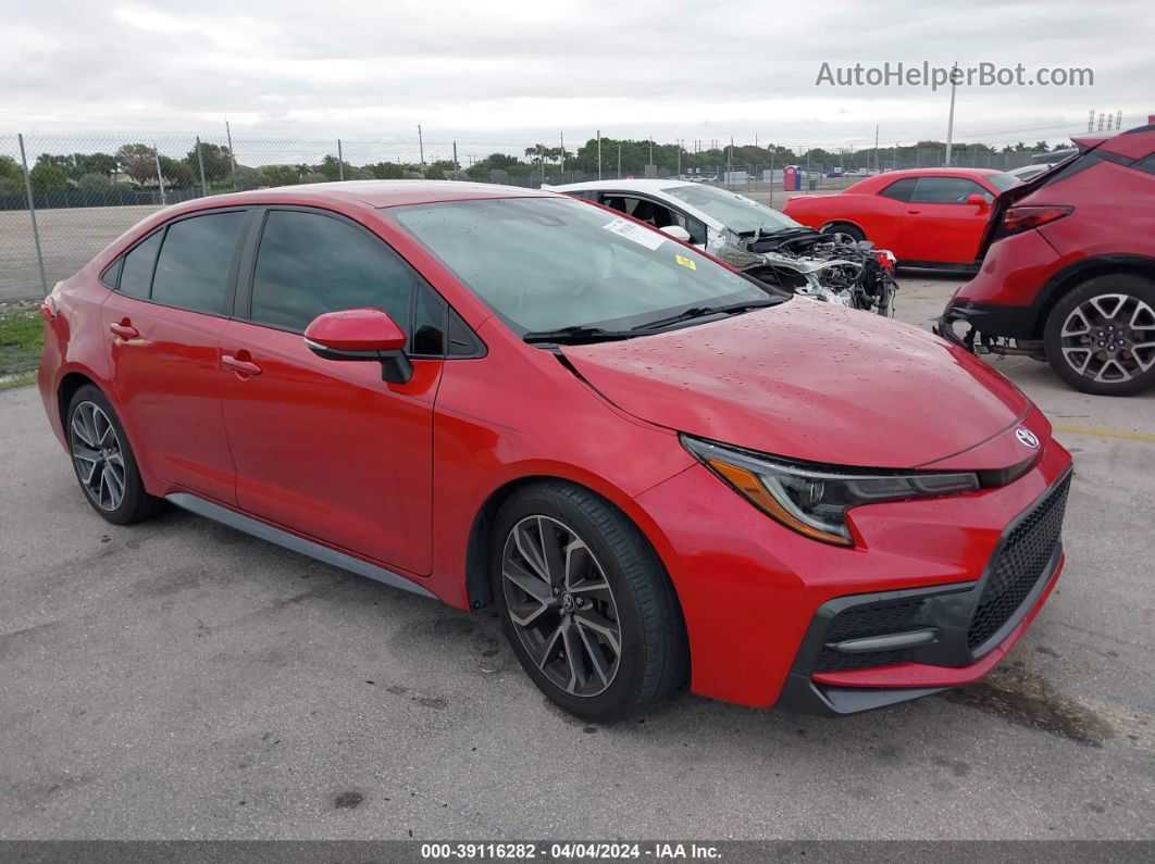 2020 Toyota Corolla Se Red vin: 5YFS4RCE0LP054725