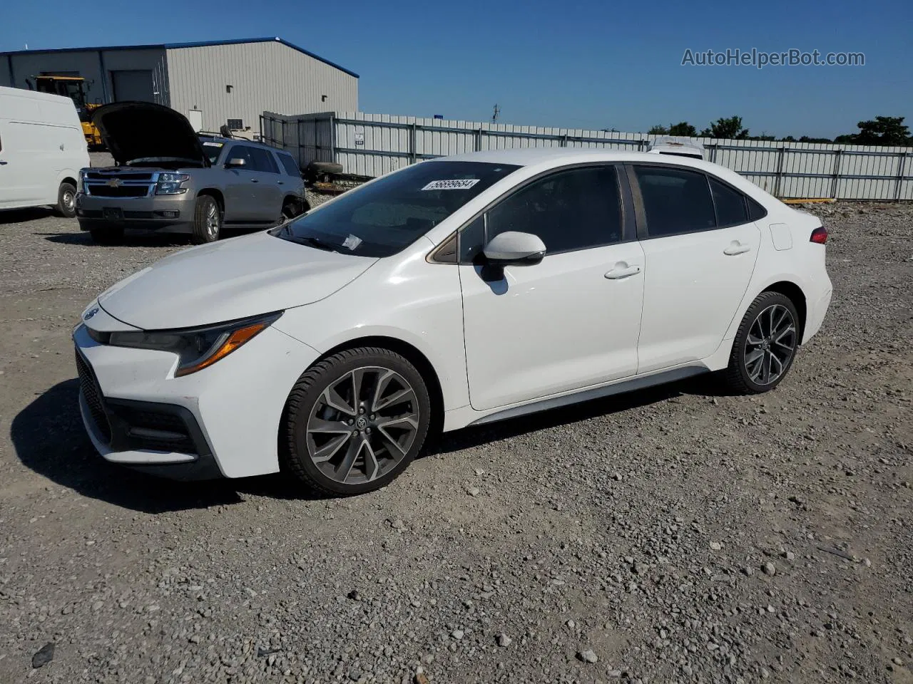 2020 Toyota Corolla Se White vin: 5YFS4RCE1LP007431